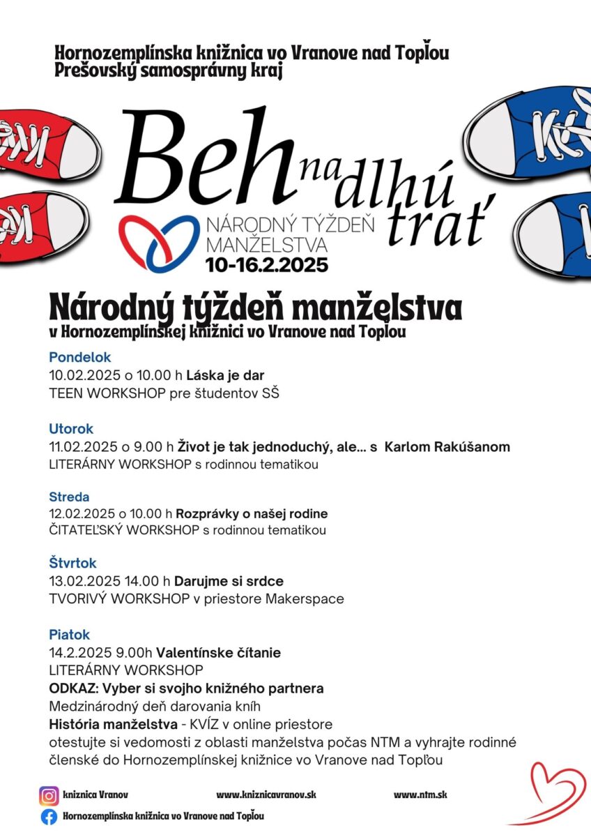 Národný týždeň manželstva 2025 – pozvánka