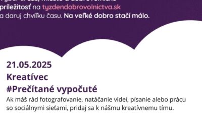 Pozývame na Týždeň dobrovoľníctva 2025