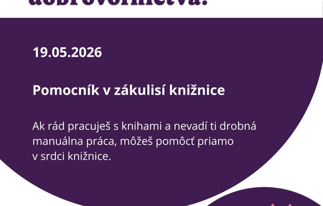 Týždeň dobrovoľníctva 2026